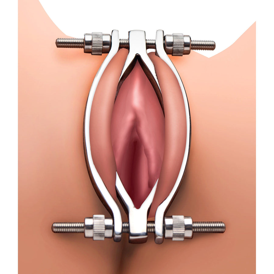 Bondage Gear Stainless Steel Adjustable Pussy Clamp