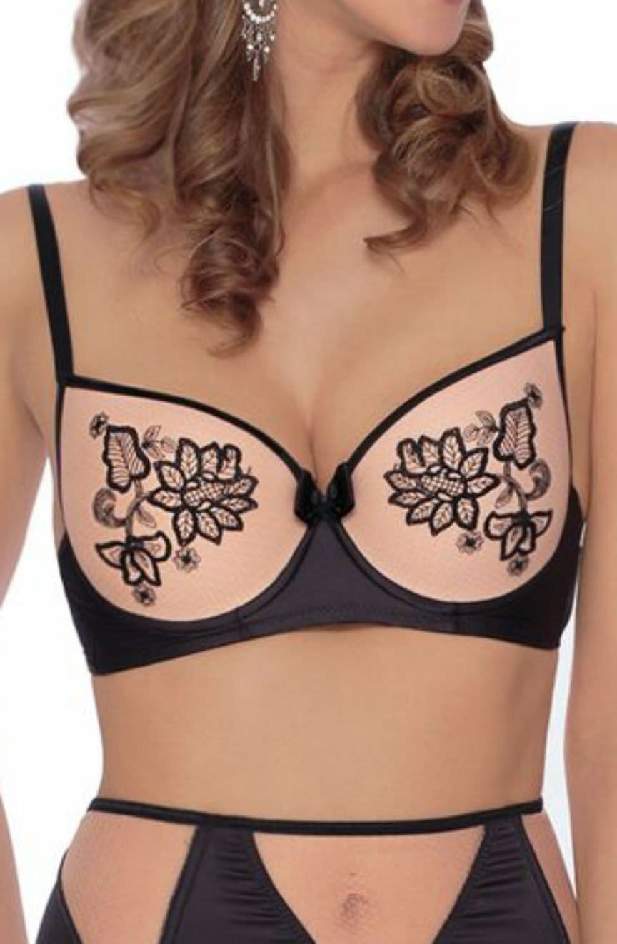 Bras Roza Mehendi Push Up Bra Black