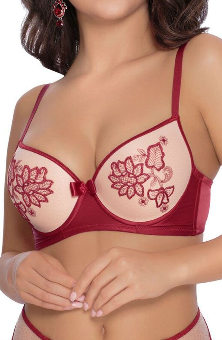 Bras Roza Mehendi Push Up Bra Claret