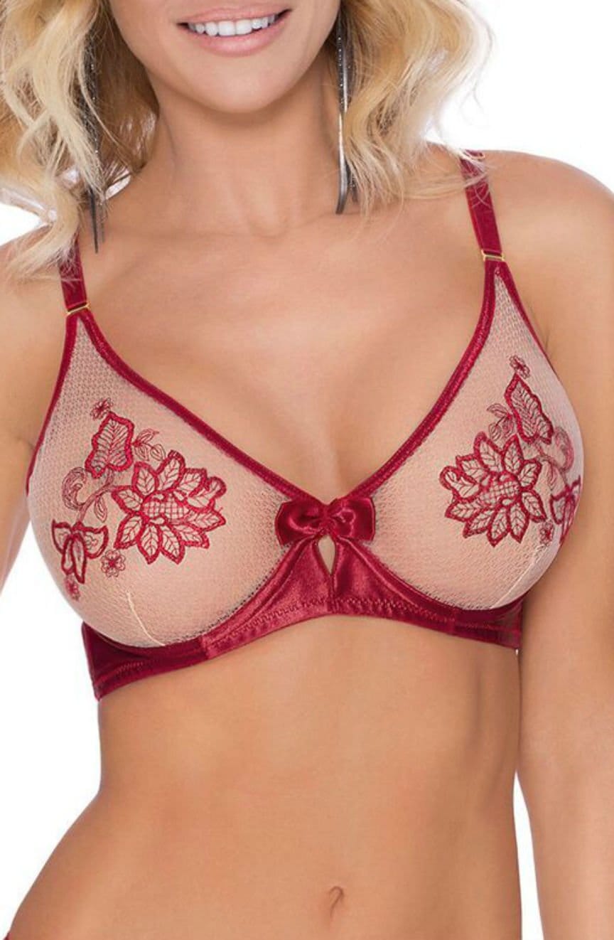 Bras Roza Mehendi Soft Cup Bra Claret