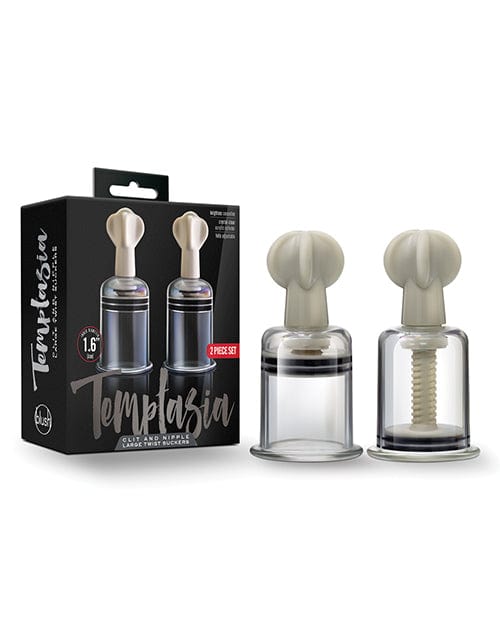Temptasia clear large twist suction cups set of two