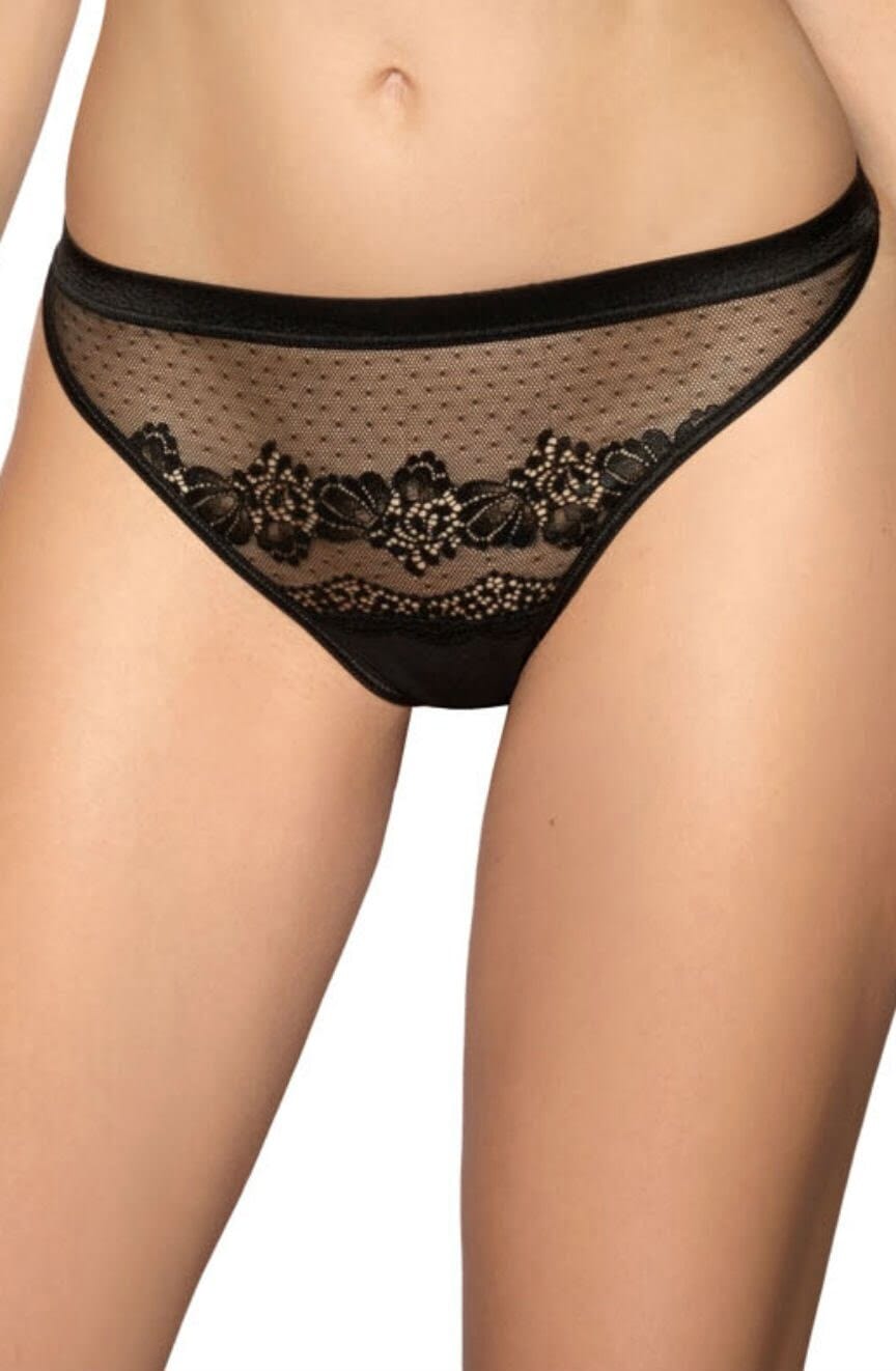 Briefs & Thongs Roza Ellba Black Thong