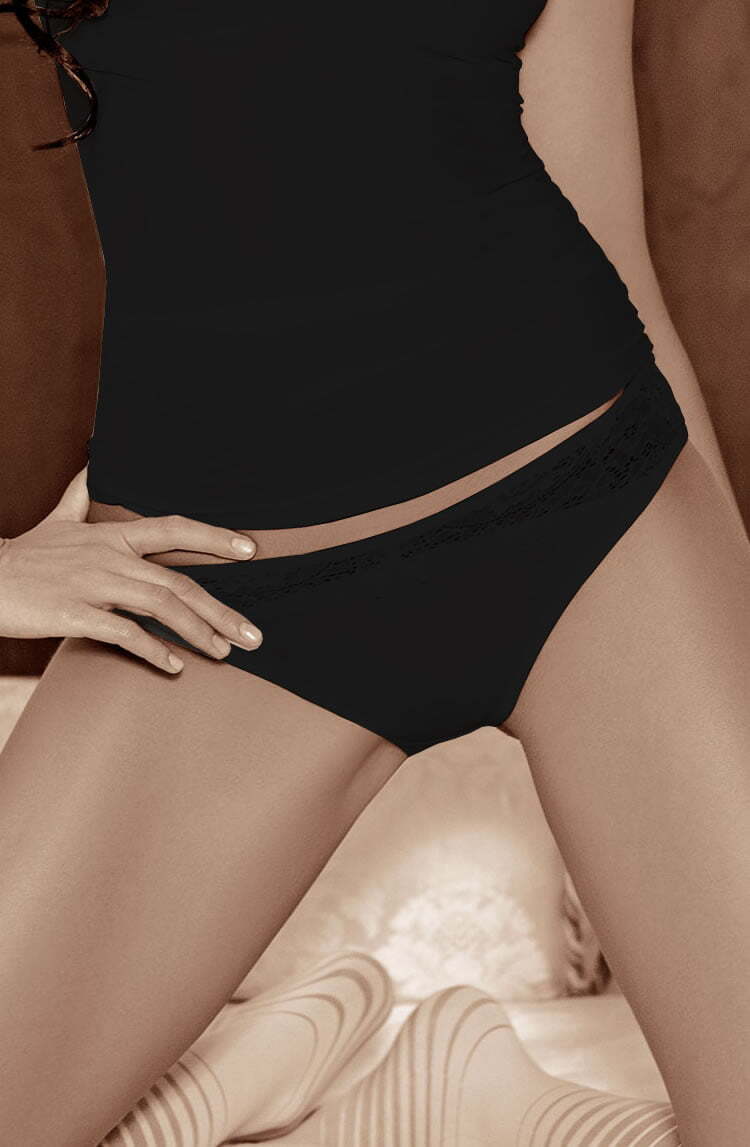 Briefs & Thongs BLACK / XLARGE Roza Lena Brief Black