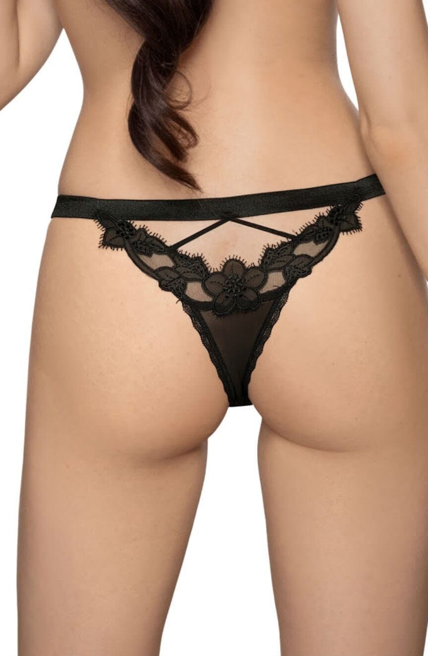 Briefs & Thongs Roza Malani Black Thong