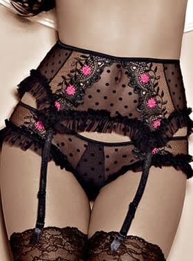 Briefs & Thongs Roza Scarlet Black Brief