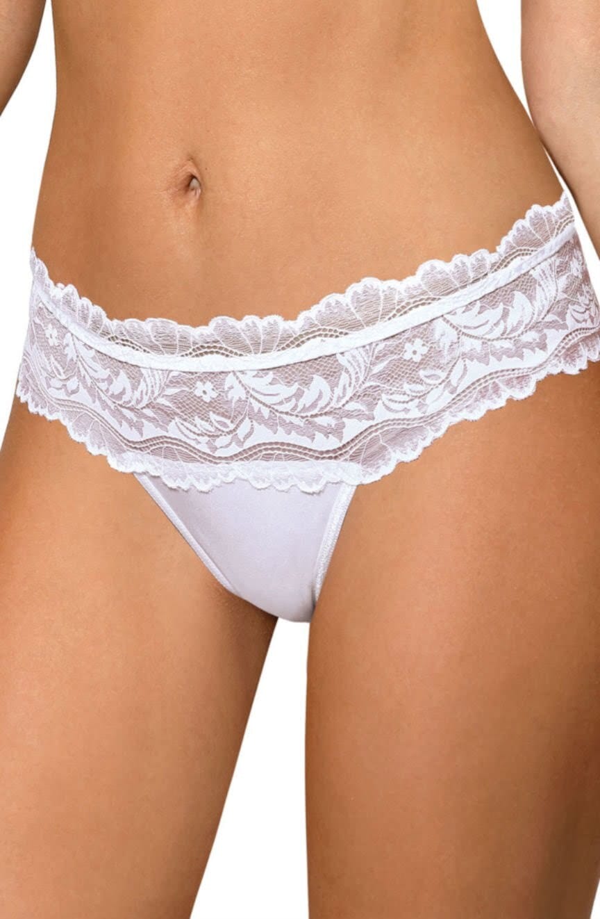 Briefs & Thongs Roza Sefia Thong White