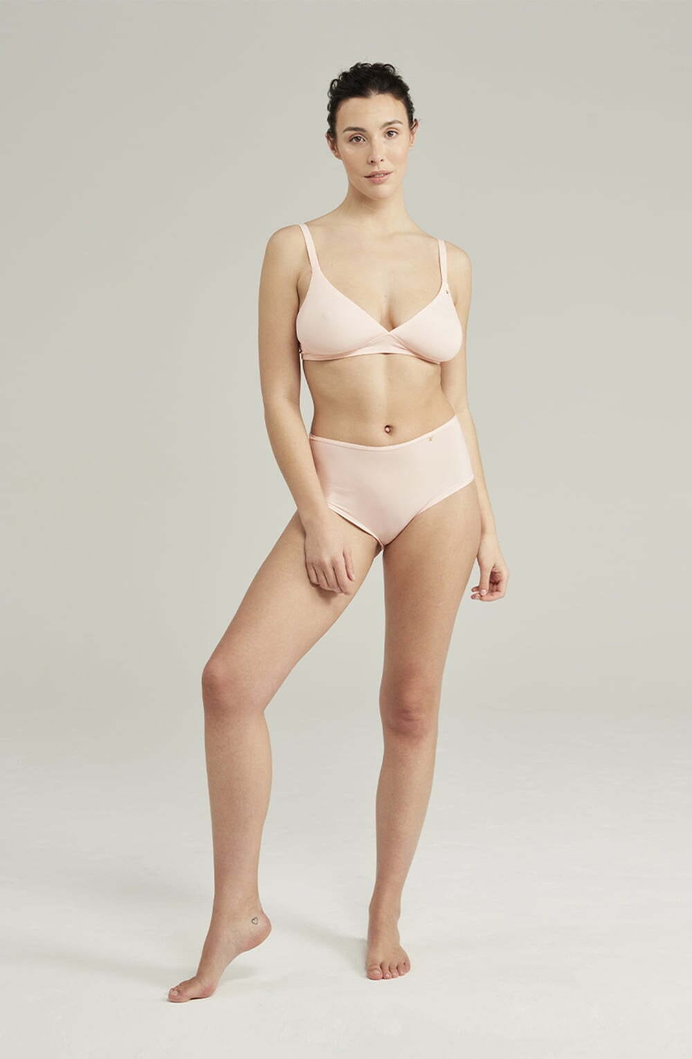 Briefs & Thongs The Second Skin Stretch High Waist Brief Blush Pink