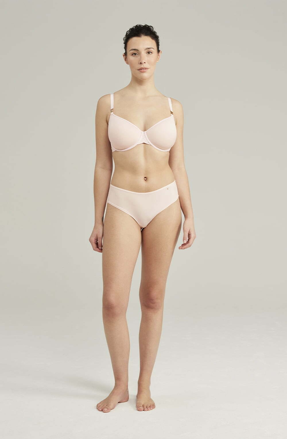 Briefs & Thongs The Second Skin Stretch Mid Rise Waist Brief Blush Pink