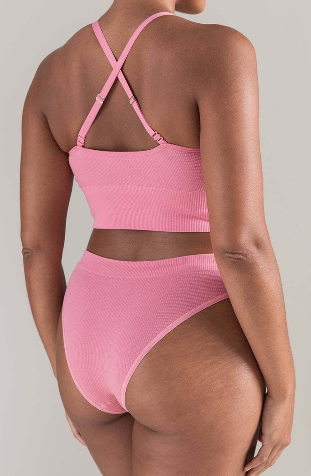 Briefs & Thongs The TENCEL(TM) High Leg Brief Rose Pink