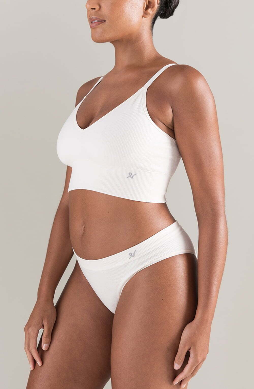 Briefs & Thongs The TENCEL(TM) High Leg Brief White Sand