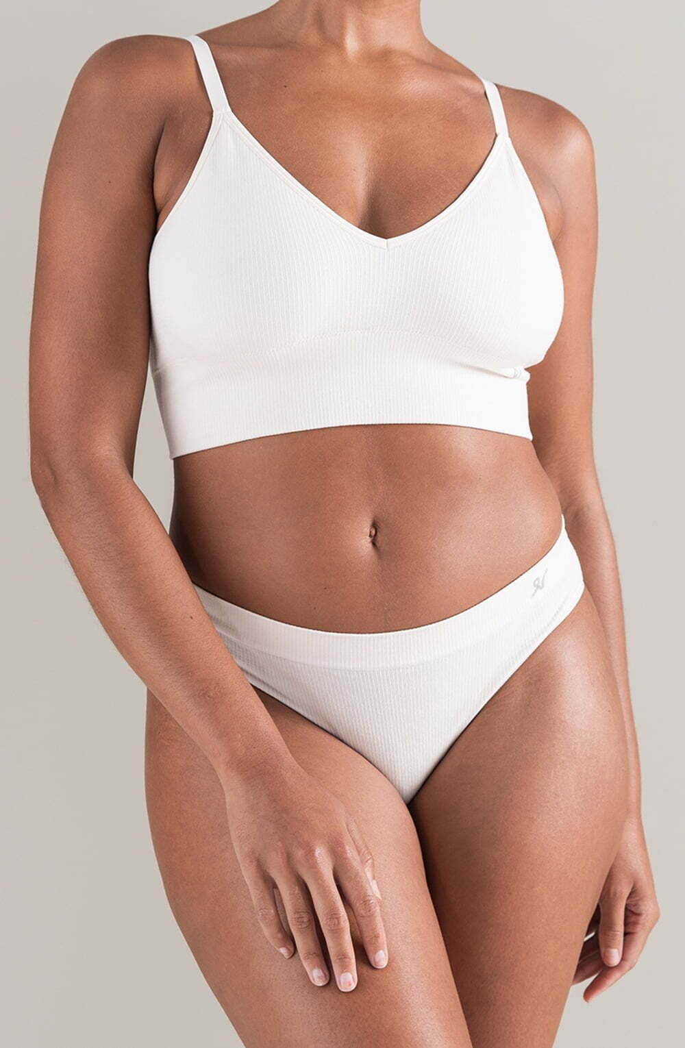 Briefs & Thongs The TENCEL(TM) High Leg Brief White Sand