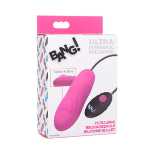 BULLETS AND EGGS BANG! 7X Pulsing Recharg Sili Bullet Pnk