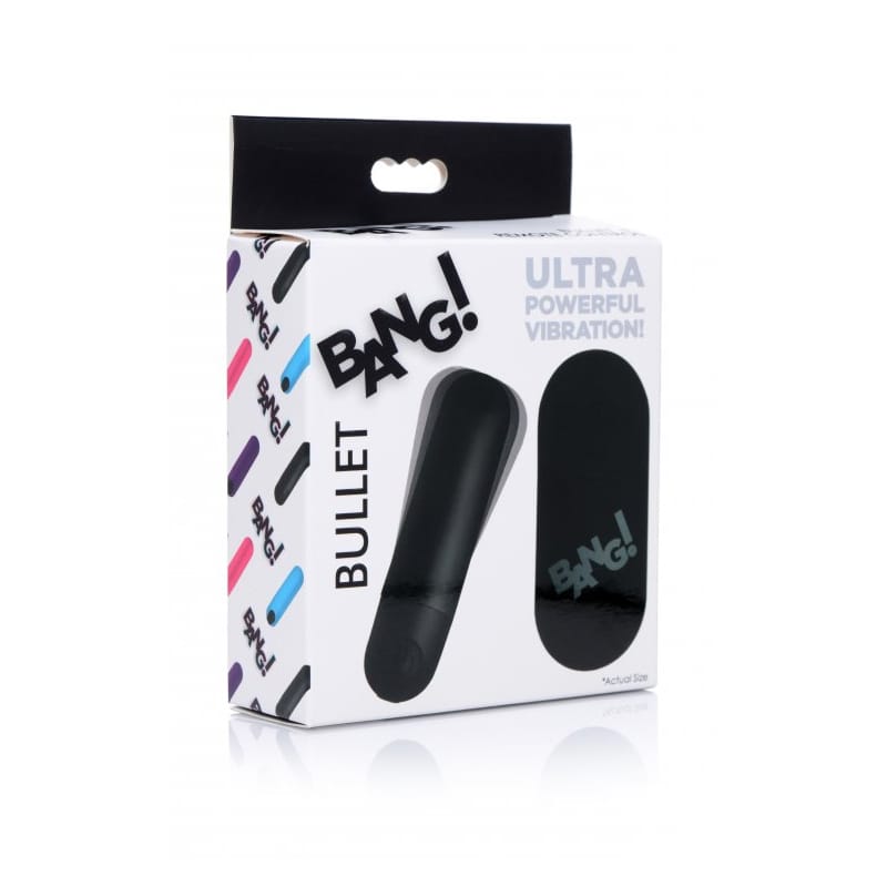 Bullets and Eggs BANG! Vibrating Bullet w/ Remote Black