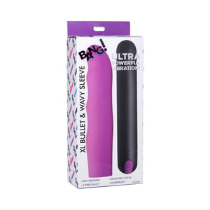 BULLETS AND EGGS BANG! XL Bullet & Wavy Sili Sleeve Pur