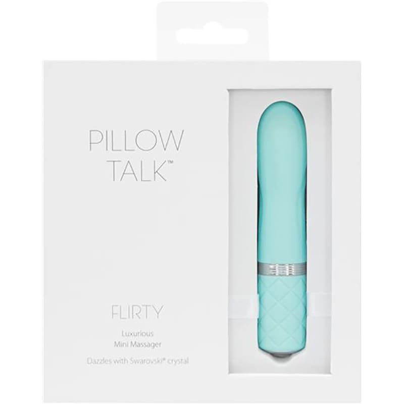 Bullets and Eggs Pillow Talk Flirty Bullet Teal