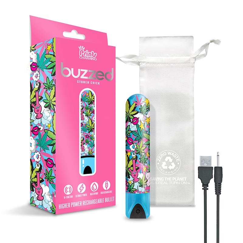 Bullets and Eggs Prints Charm Buzzed Recharge Bullet Ston