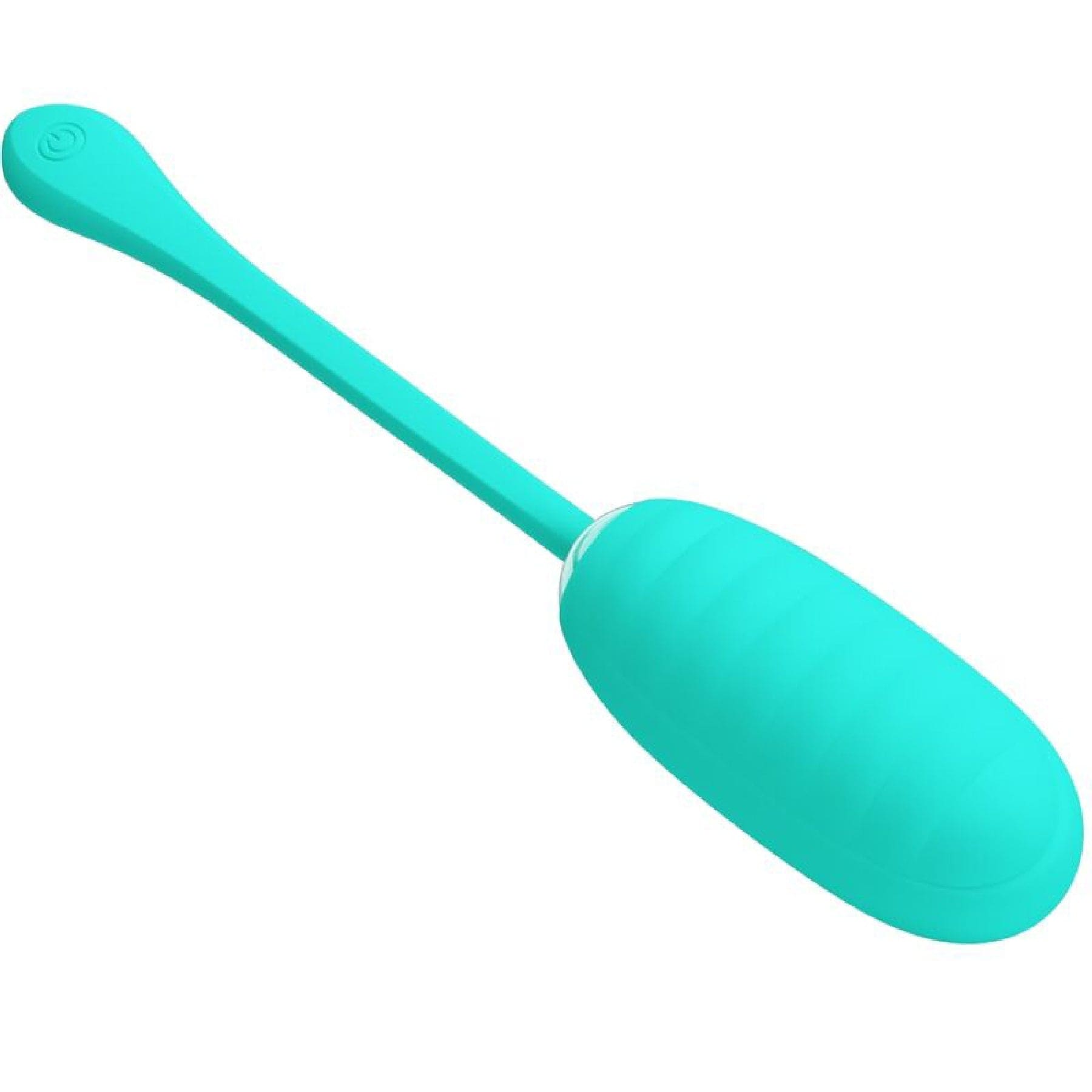 Bullets & Eggs Kirk Rechargeable Vibrating Egg - Turquoise