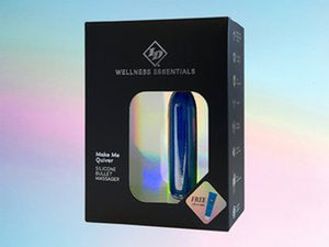 Bullets & Eggs Make Me Quiver Silicone Bullet Massager - Blue
