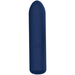 Bullets & Eggs Make Me Quiver Silicone Bullet Massager - Blue