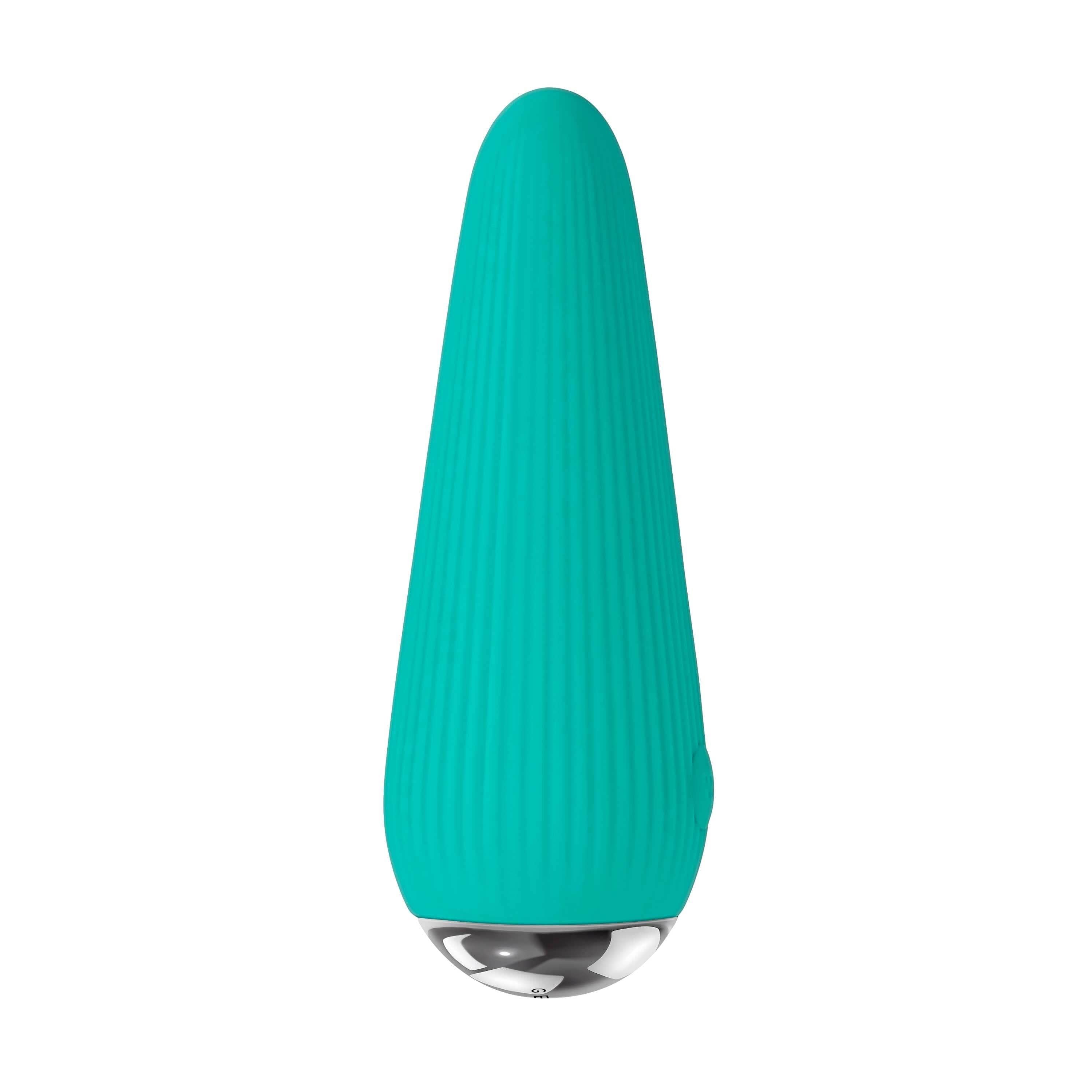Bullets & Eggs O-Cone Rechargeable Vibrating Bullet - Teal