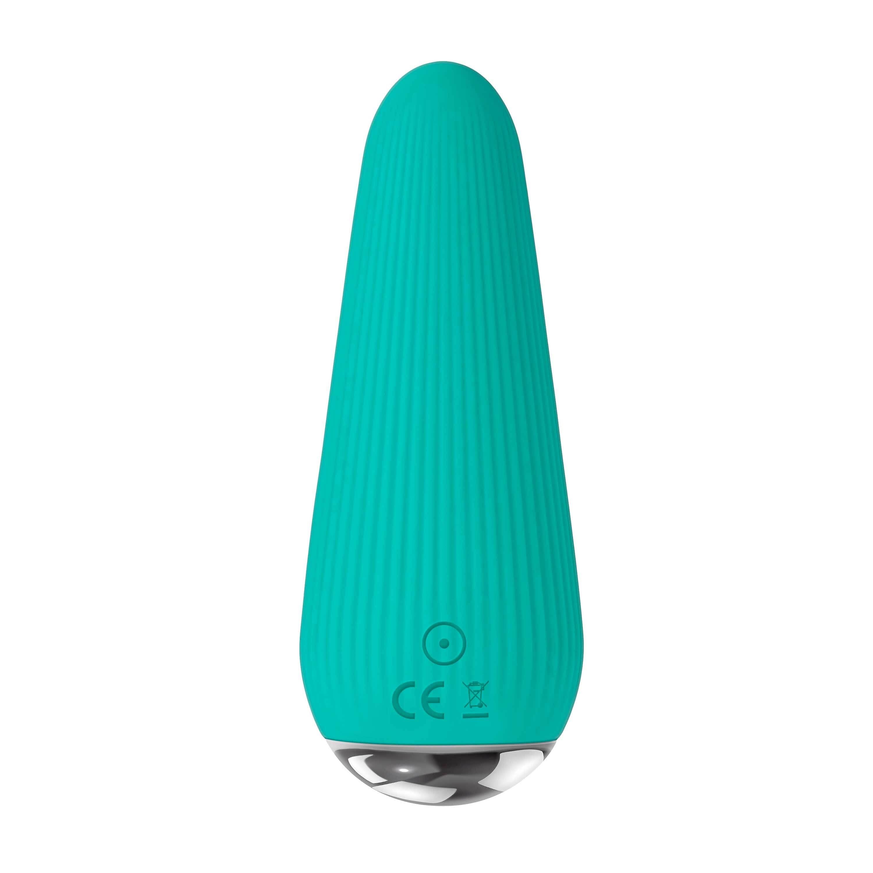 Bullets & Eggs O-Cone Rechargeable Vibrating Bullet - Teal