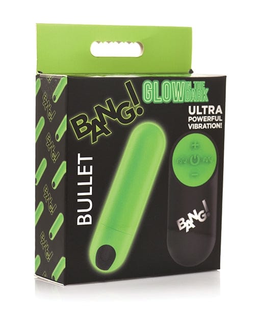 Bang glow in the dark remote controlled bullet vibrator