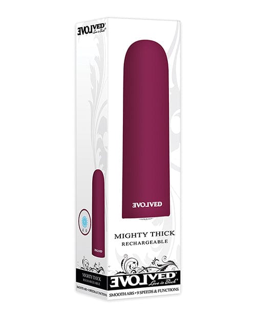 Bullets, Eggs, Rings Evolved Mighty Thick Bullet - Burgundy