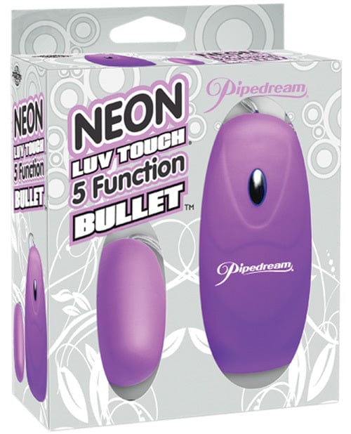 Bullets, Eggs, Rings Neon Luv Touch Bullet - 5 Function Purple