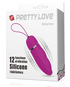 Bullets, Eggs, Rings Pretty Love Edwina Vibrating Egg - Fuchsia