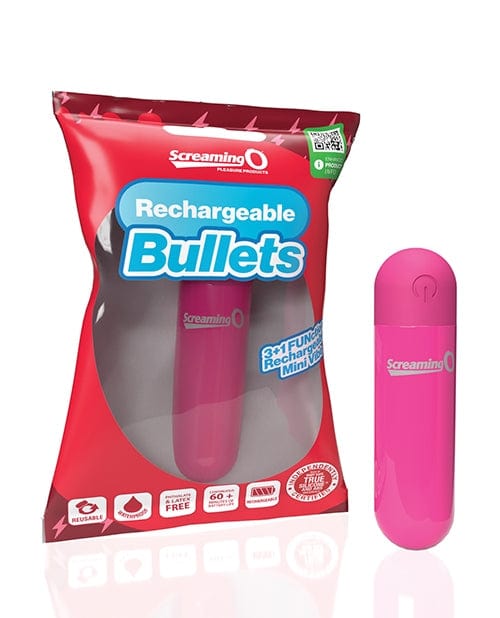 Bullets, Eggs, Rings Screaming O Rechargeable Bullets - Pink