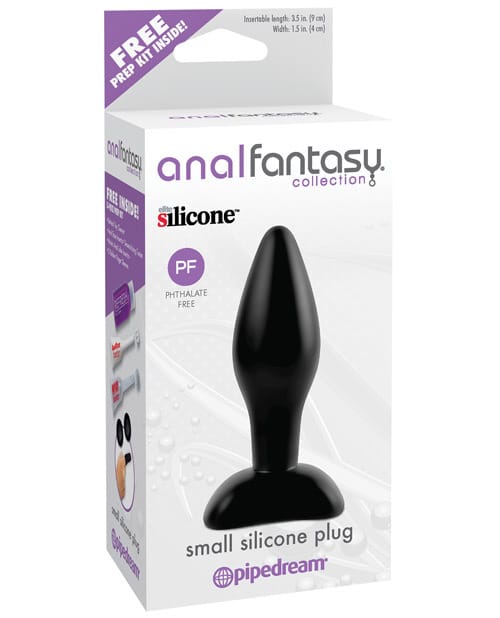 Butt Plugs Anal Fantasy Collection Small Silicone Plug - Black