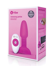 b-Vibe Petite Rimming Plug fuchsia with wireless remote