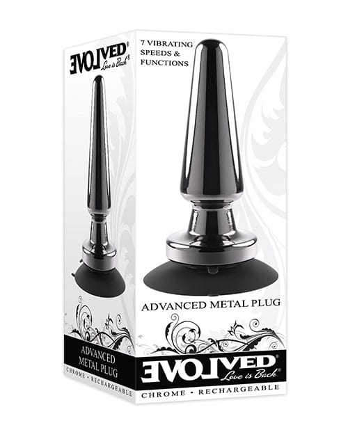 Evolved Advanced Metal Anal Plug: Vibrating, Rechargeable, Waterproof Sex Supply Shop Evolved Advanced Metal Anal Plug: Vibrating, Rechargeable, Waterproof Sex Supply Shop