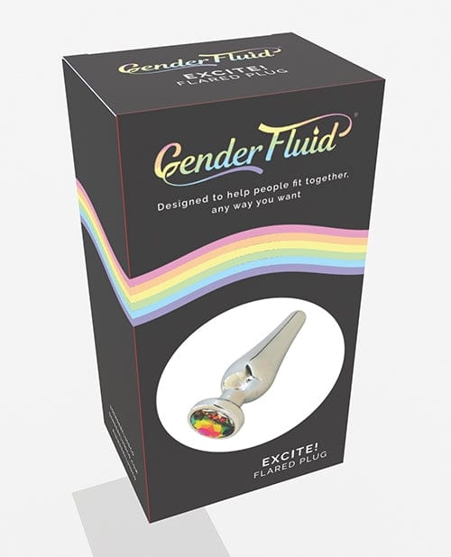 Butt Plugs Gender Fluid Excite! Flared Plug - Silver