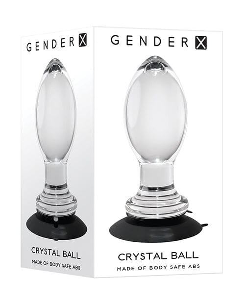 Butt Plugs Gender X Crystal Ball Plug w/Suction Cup - Clear