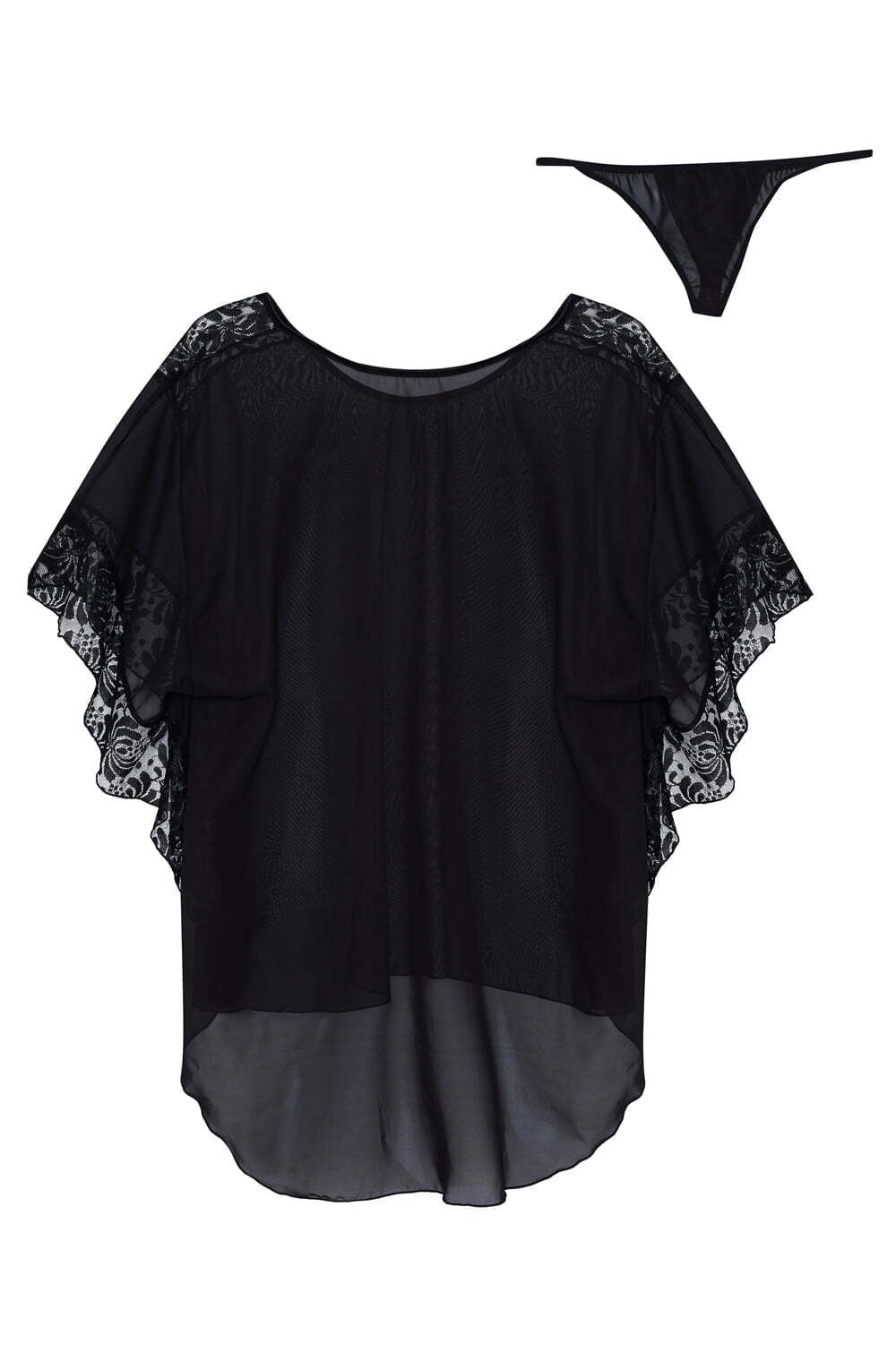 Chemises BLACK / ONE SIZE (S-L) Beauty Night BN6689 Poppy Chemise