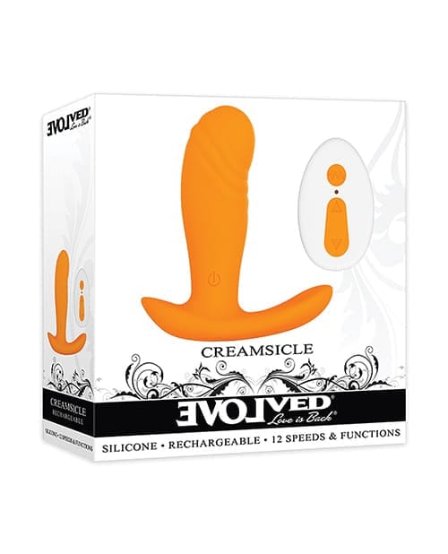 Classic & Standard Evolved Creamsicle Remote Vibrator - Orange