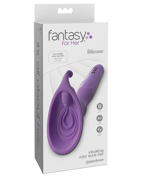 Clit Ticklers Fantasy For Her Roto Suck-Her Suction, Rotation & Vibration Massager - Purple