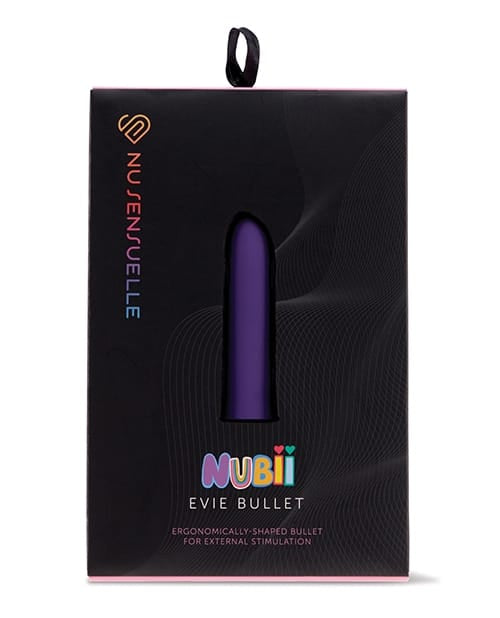 Clit Ticklers Nu Sensuelle Nubiii Evie 5 Speed Bullet - Purple