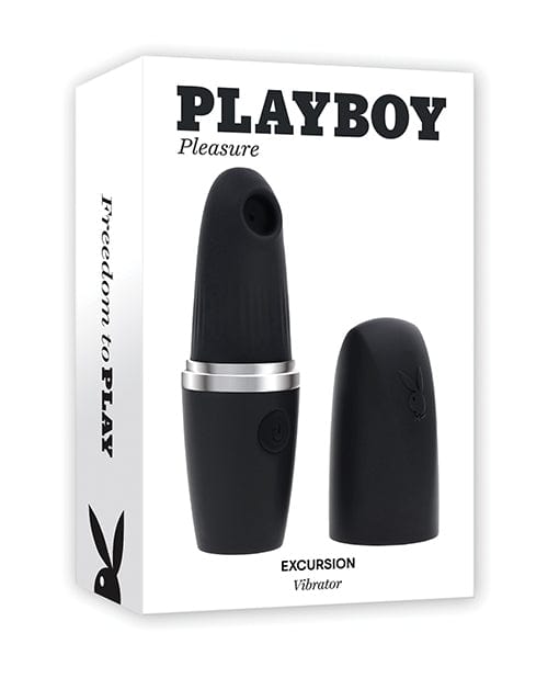 Clit Ticklers Playboy Pleasures Excursion Clitoral Suction Vibrator - Black