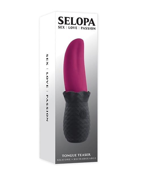 Clit Ticklers Selopa Tongue Teaser - Pink/Black