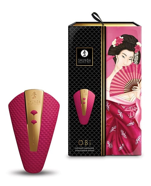 Clit Ticklers Shunga Obi Intimate Massager - Raspberry