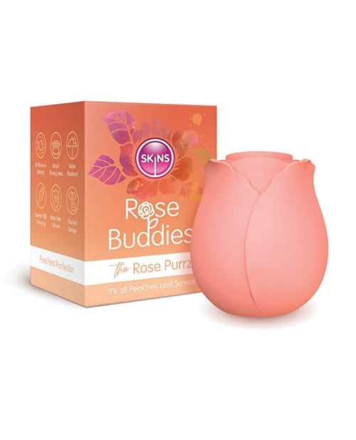 Clit Ticklers Skin Rose Buddies The Rose Purrz - Red