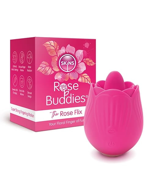 Clit Ticklers Skins Rose Buddies The Rose Flix - Pink