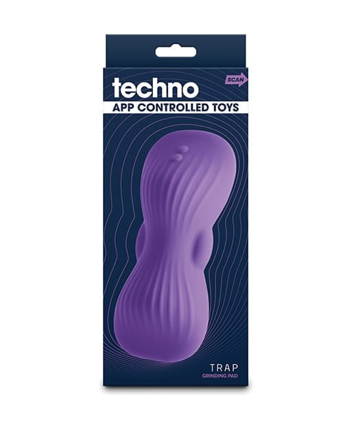 Clit Ticklers Techno Trap App Controlled Vibrating Grinding Pad - Purple