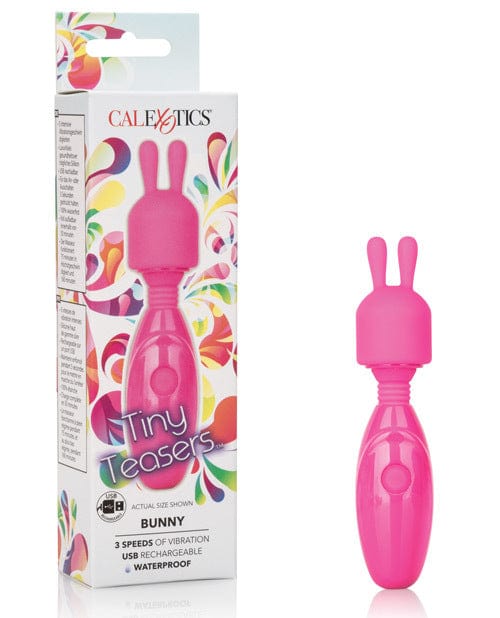 Clit Ticklers Tiny Teasers Bunny Rechargeable Mini Wand - Pink
