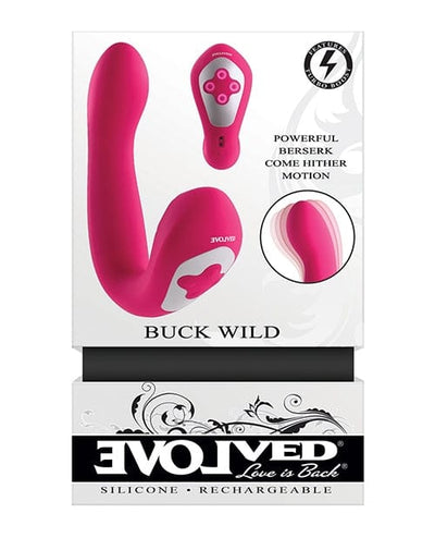Evolved Buck Wild Come Hither Dual-End Massager – Pink