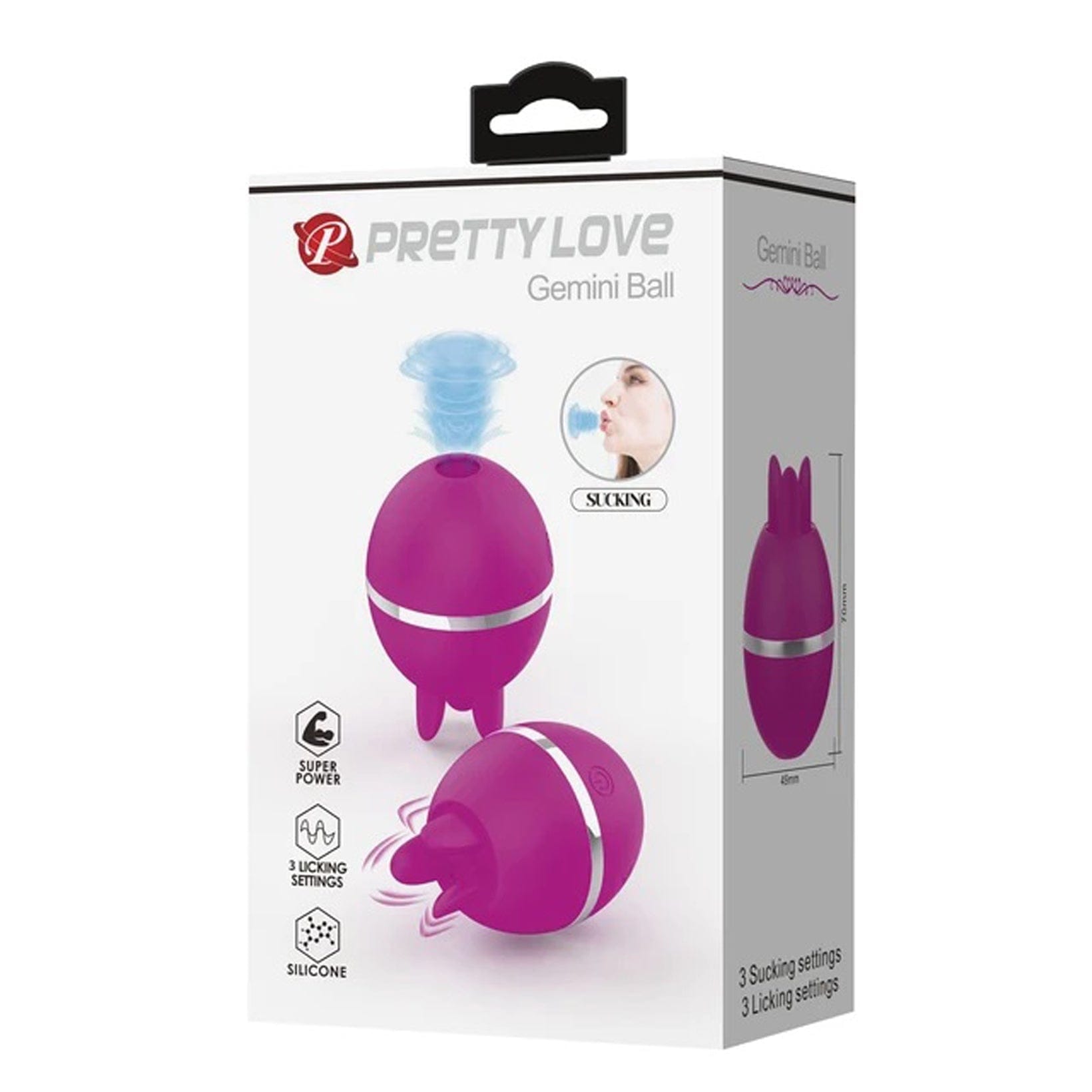 Clitoral Toys Pretty Love - Gemini Ball - Fuchsia