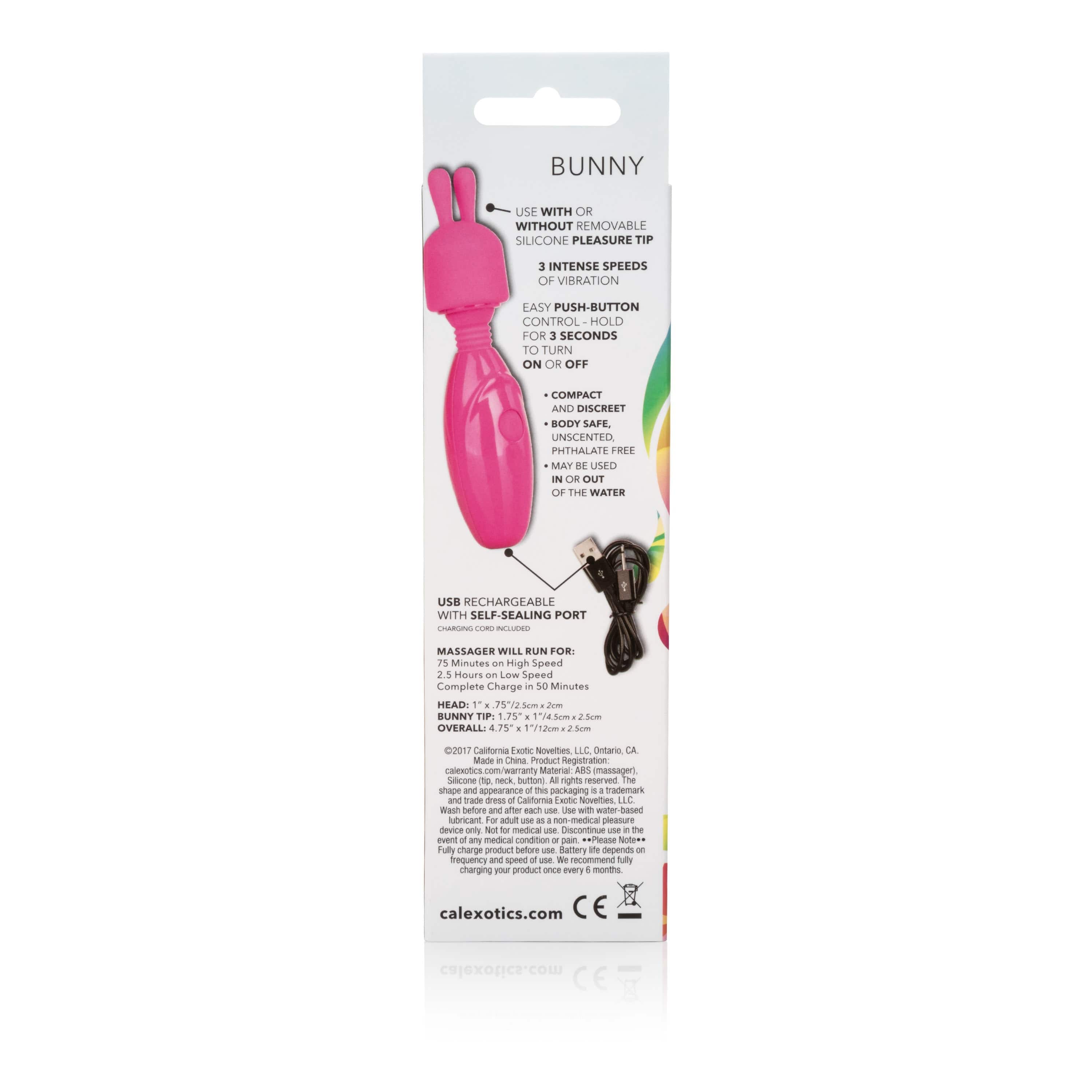 Clitoral Vibrators CalExotics Tiny Teasers Bunny Vibrator - Pink