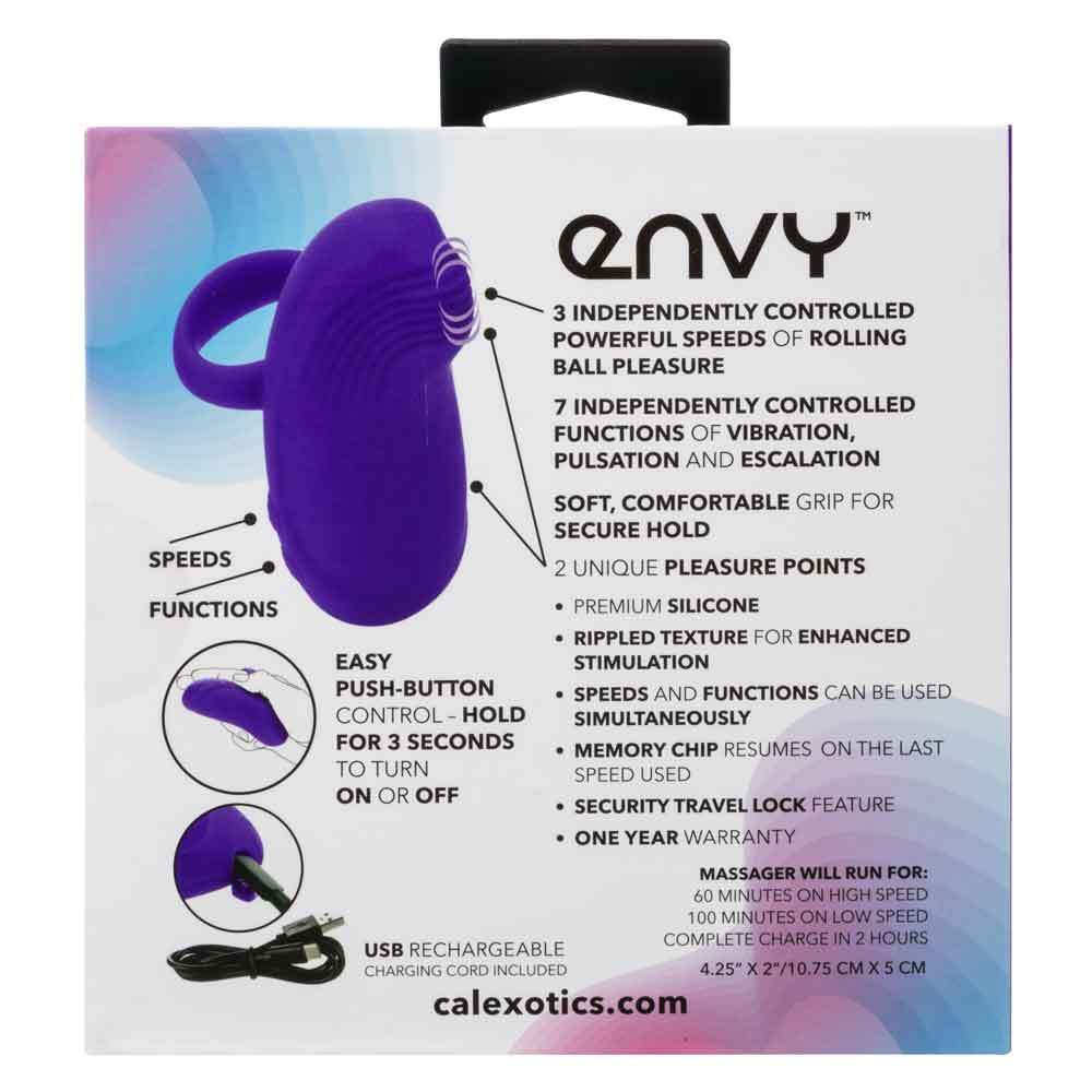 Clitoral Vibrators Envy Handheld Rolling Ball Massager - Purple